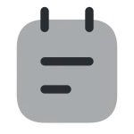 Note Text SVG Icon